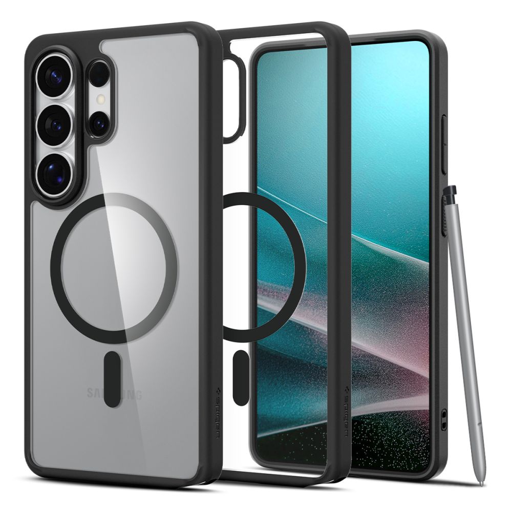 Spigen Ultra Hybrid Mag MagSafe-etui til Samsung Galaxy S26 Ultra - Klar sort