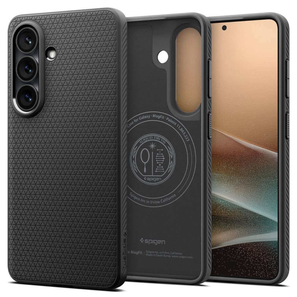 Spigen Liquid Air Mag MagSafe-etui til Samsung Galaxy S26+ - mat sort