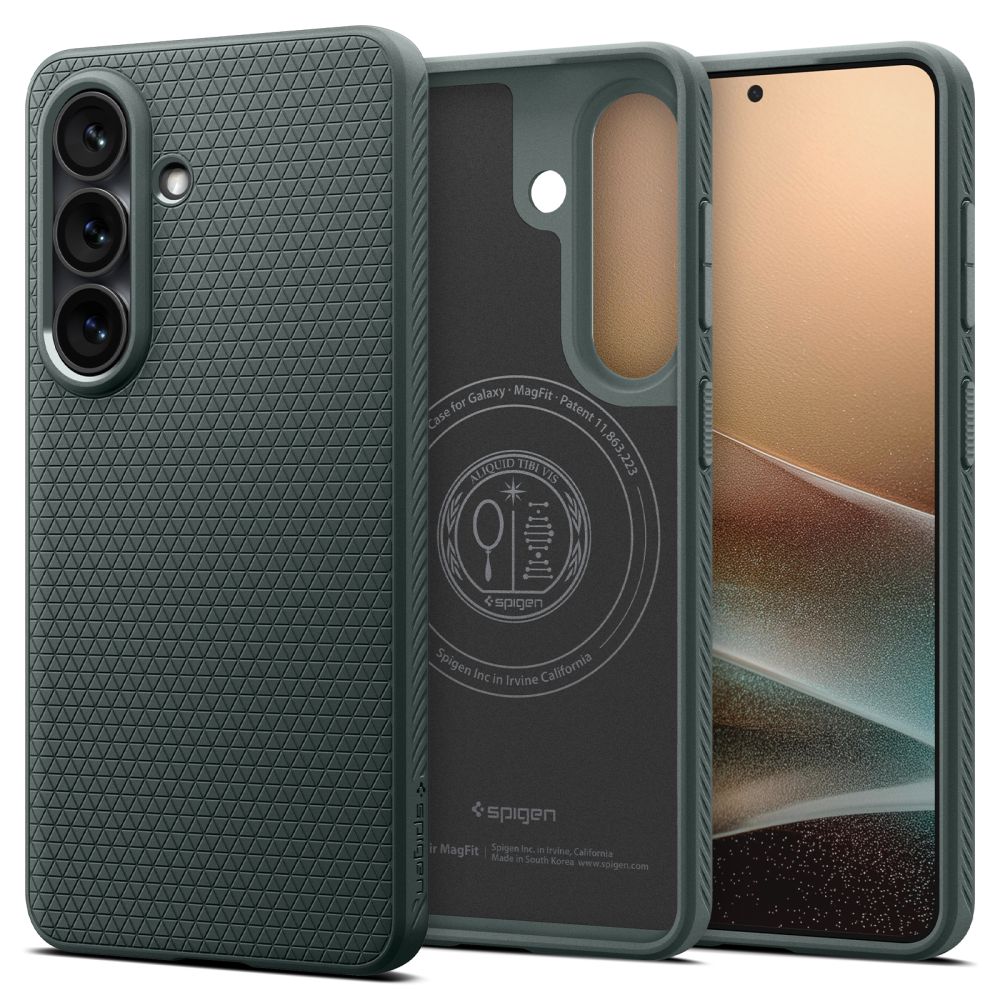 Spigen Liquid Air Mag MagSafe-etui til Samsung Galaxy S26+ - Grøn