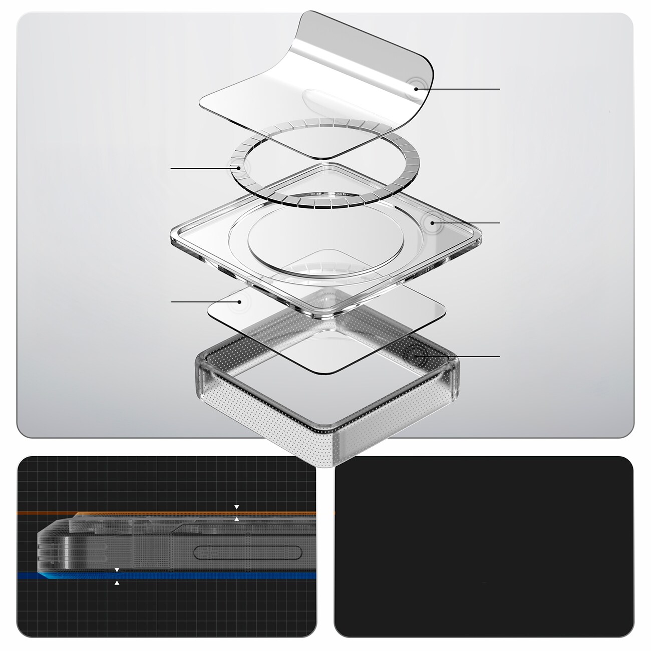 Spigen Ultra Hybrid Mag MagSafe-etui til Samsung Galaxy S26+ - Klar og hvid