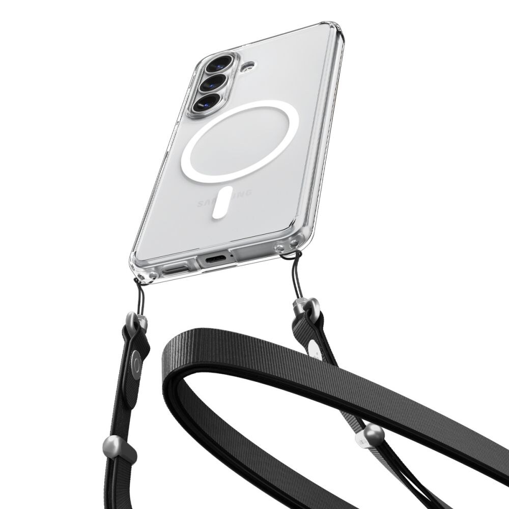 Spigen Ultra Hybrid Mag MagSafe-etui til Samsung Galaxy S26+ - Klar og hvid
