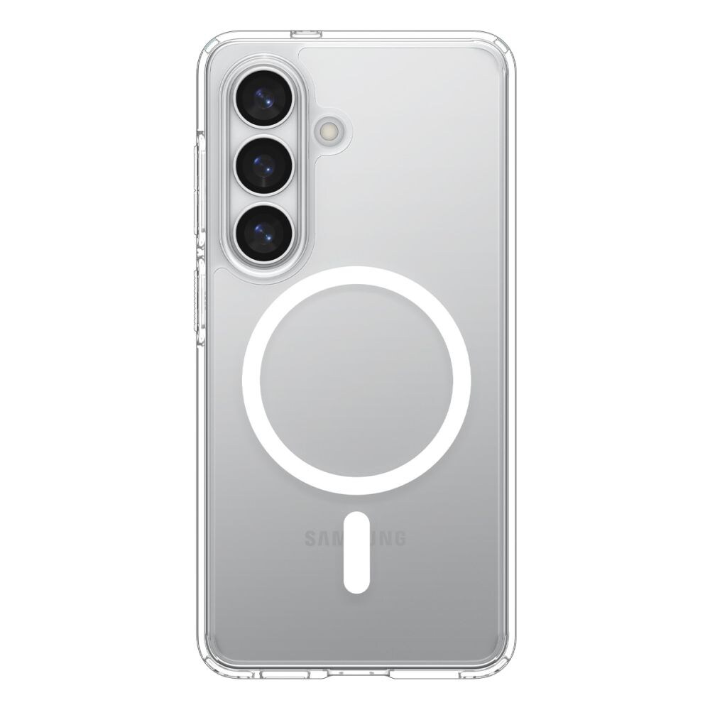 Spigen Ultra Hybrid Mag MagSafe-etui til Samsung Galaxy S26+ - Klar og hvid