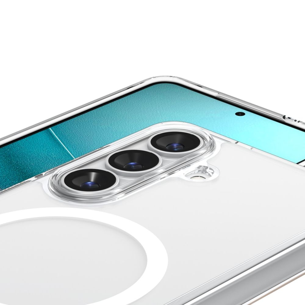 Spigen Ultra Hybrid Mag MagSafe-etui til Samsung Galaxy S26+ - Klar og hvid