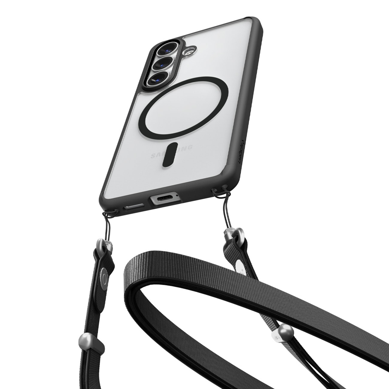 Spigen Ultra Hybrid Mag MagSafe-etui til Samsung Galaxy S26+ - Klar sort