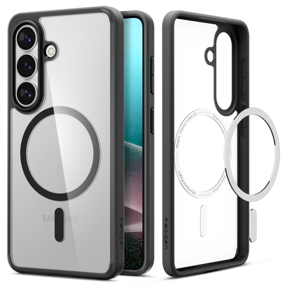 Spigen Ultra Hybrid Mag MagSafe-etui til Samsung Galaxy S26+ - Klar sort