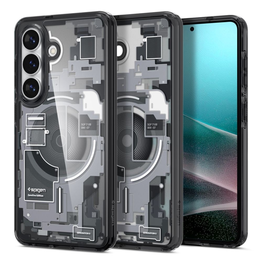 Spigen Ultra Hybrid Mag MagSafe-etui til Samsung Galaxy S26+ Zero One - Klar sort