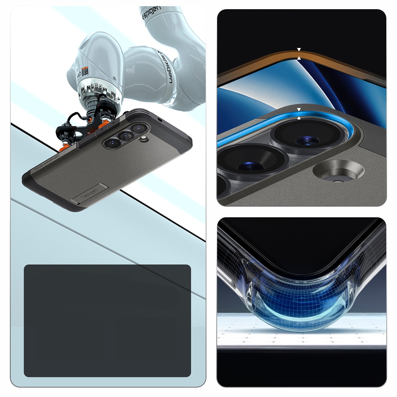 Spigen Tough Armor Mag MagSafe-etui til Samsung Galaxy S26+ - grå