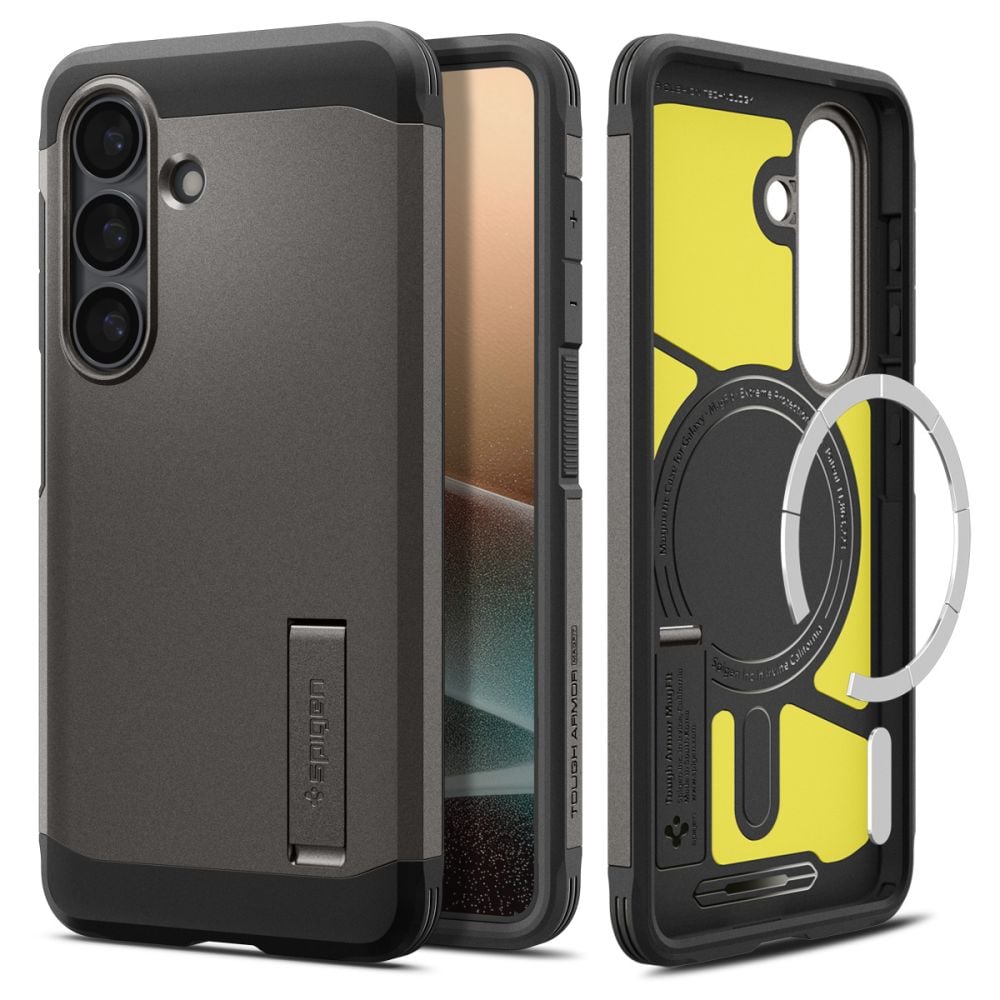 Spigen Tough Armor Mag MagSafe-etui til Samsung Galaxy S26+ - grå