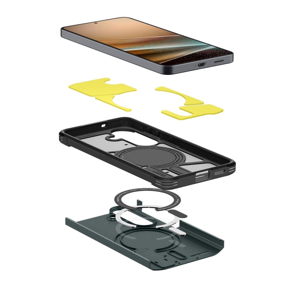 Spigen Tough Armor Mag MagSafe-etui til Samsung Galaxy S26+ - Grøn