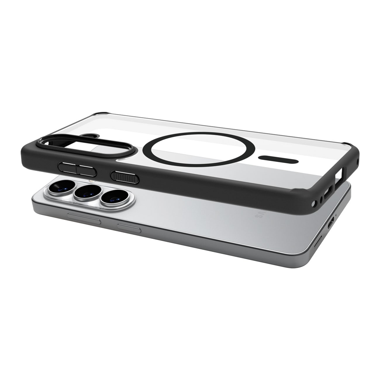 Spigen Ultra Hybrid Mag MagSafe-etui til Samsung Galaxy S26 - Klar sort