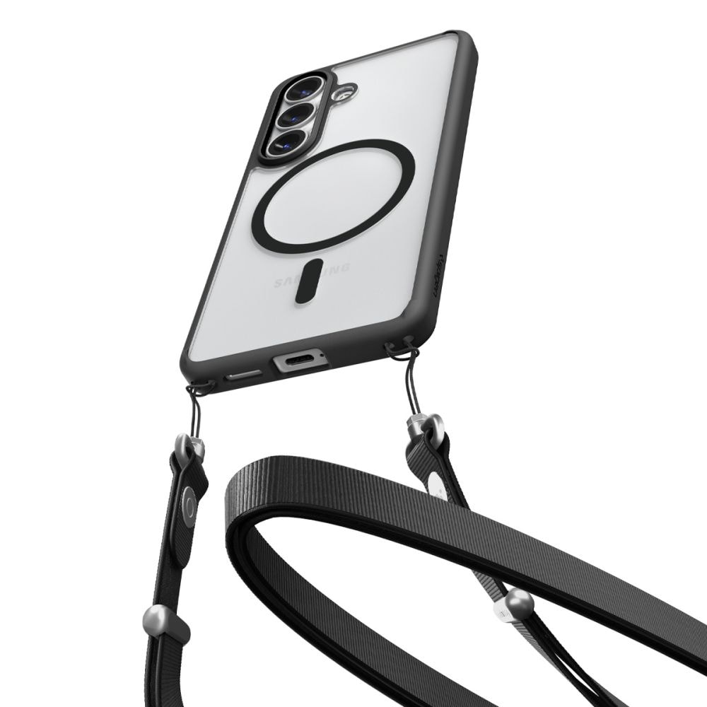 Spigen Ultra Hybrid Mag MagSafe-etui til Samsung Galaxy S26 - Klar sort