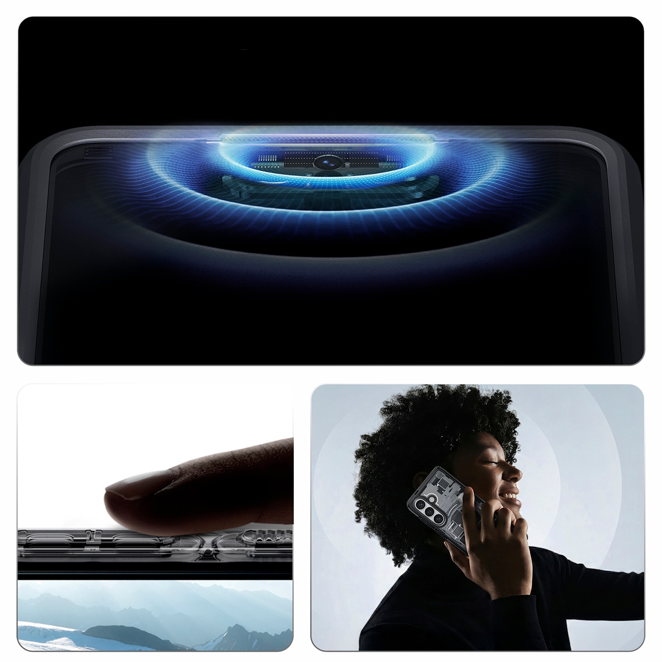 Spigen Ultra Hybrid Mag MagSafe-etui til Samsung Galaxy S26 Zero One - Klar sort
