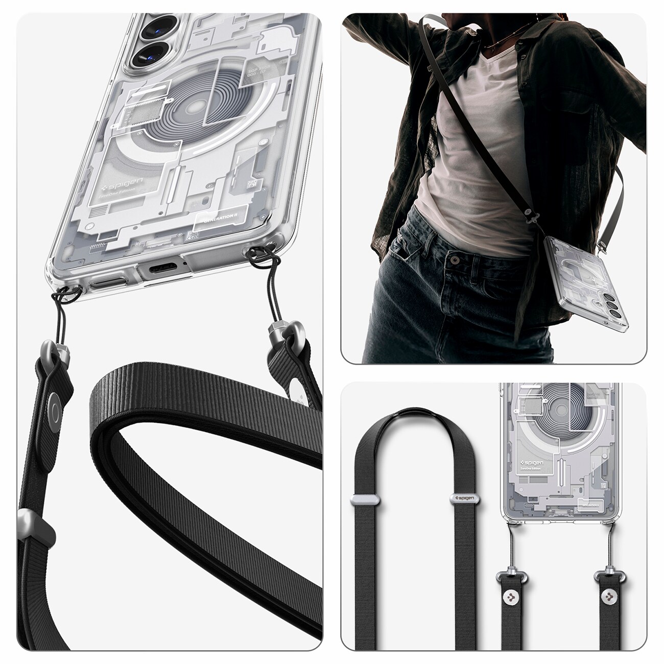 Spigen Ultra Hybrid Mag MagSafe-etui til Samsung Galaxy S26 Zero One - Klar og hvid