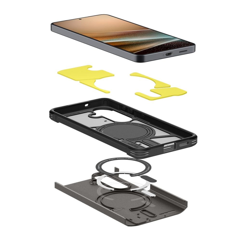 Spigen Tough Armor Mag MagSafe-etui til Samsung Galaxy S26 - grå