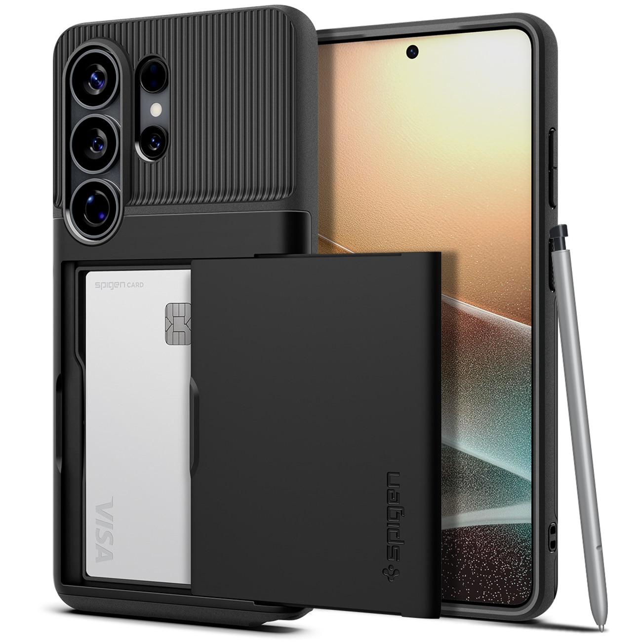 Spigen Slim Armor CS-etui til Samsung Galaxy S26 Ultra - Sort