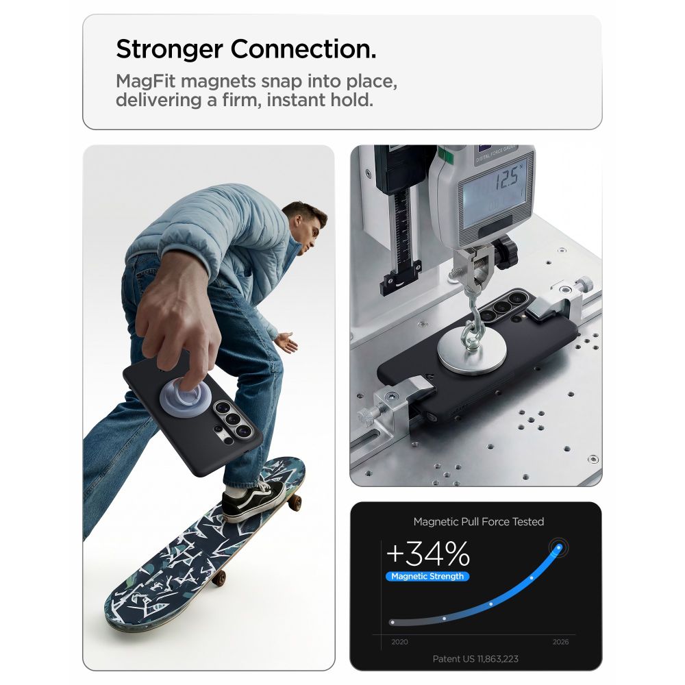Spigen Nano Pop Mag MagSafe-etui til Samsung Galaxy S26 Ultra - Sort