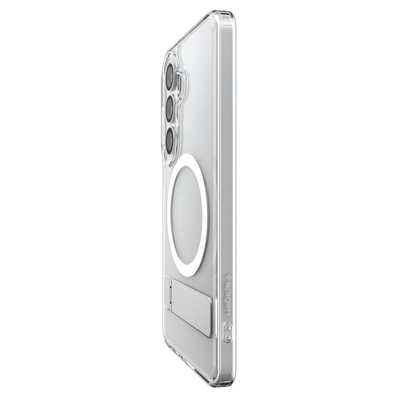 Spigen Ultra Hybrid S Mag MagSafe-etui til Samsung Galaxy S26 - Klar og hvid