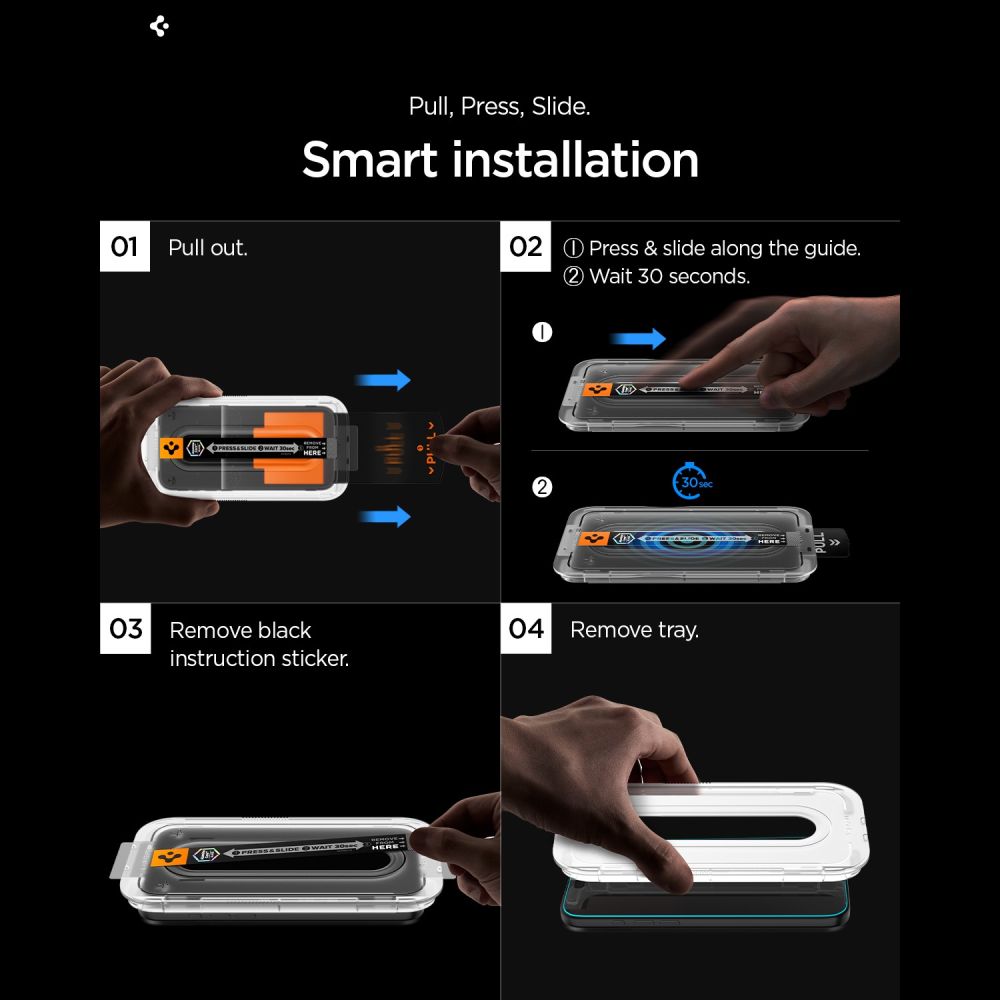 Spigen Glas.Tr Ez Fit Pro Anti Reflection hærdet glas 2-pak til Samsung Galaxy S26 Ultra