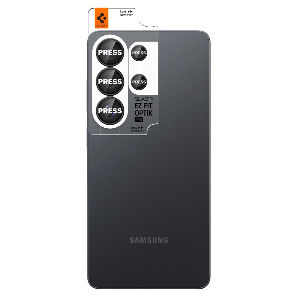 Spigen Glas.Tr Ez Fit Optik Pro HD Camera Cover 2-pack til Samsung Galaxy S26 Ultra - Sort