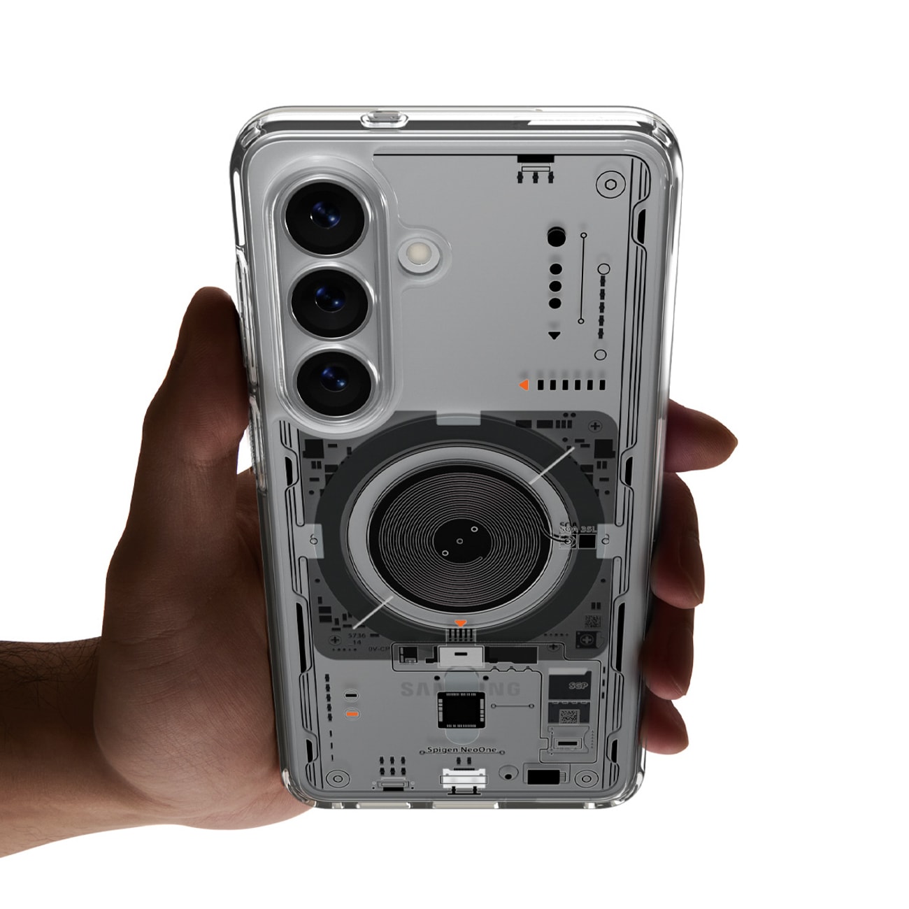 Spigen Ultra Hybrid Mag MagSafe-etui til Samsung Galaxy S26 Neo One - Transparent