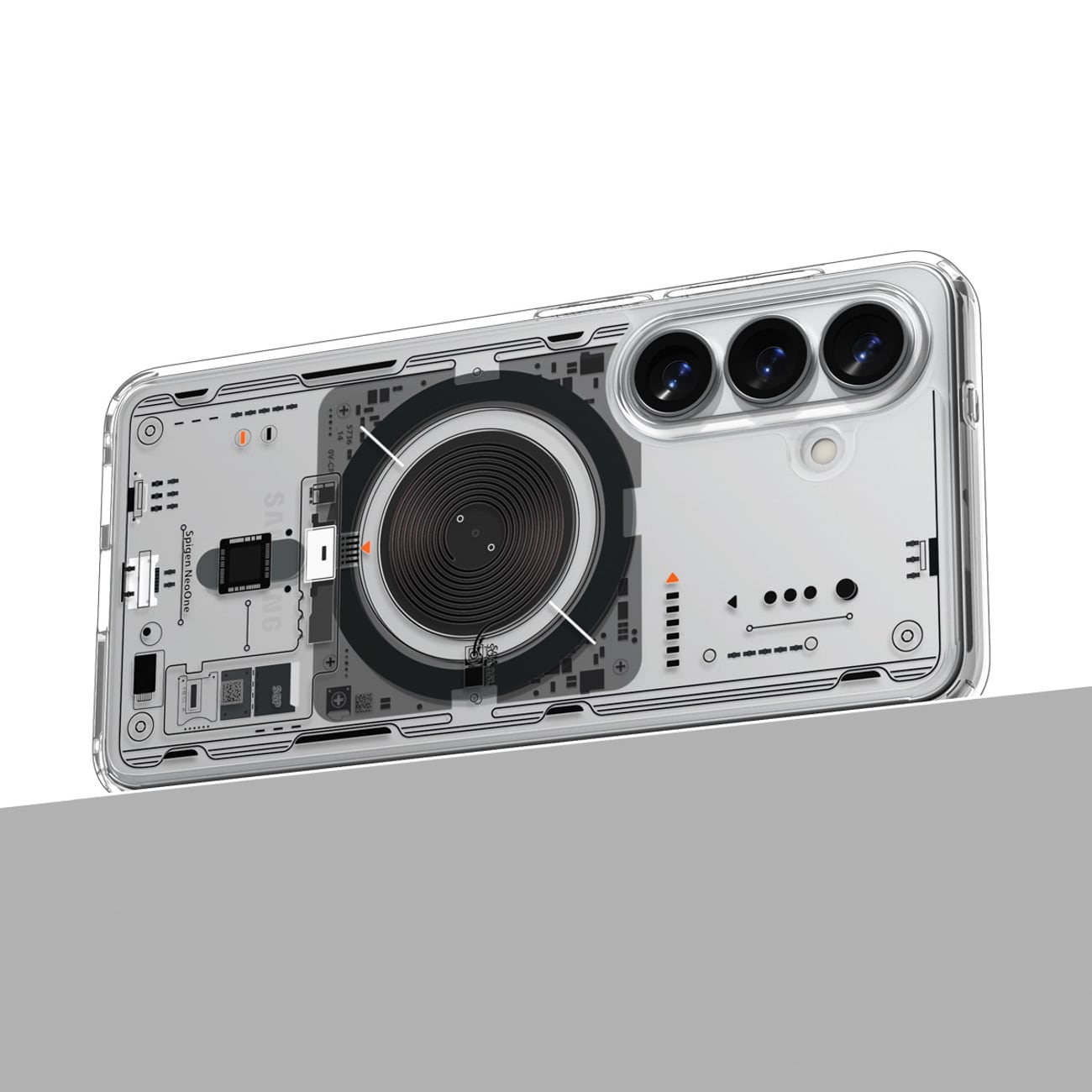Spigen Ultra Hybrid Mag MagSafe-etui til Samsung Galaxy S26 Neo One - Transparent