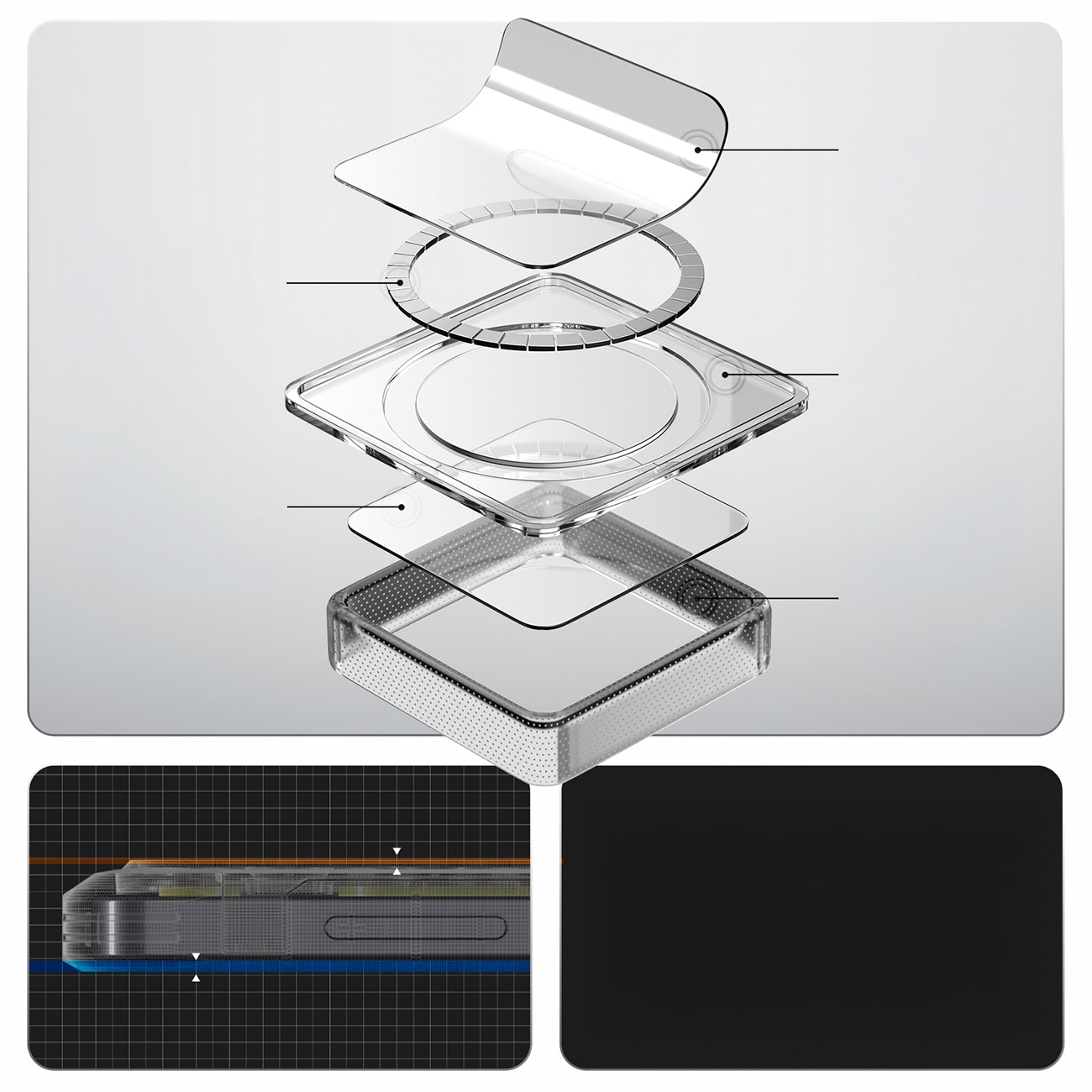 Spigen Ultra Hybrid Mag MagSafe-etui til Samsung Galaxy S26 Neo One - Transparent