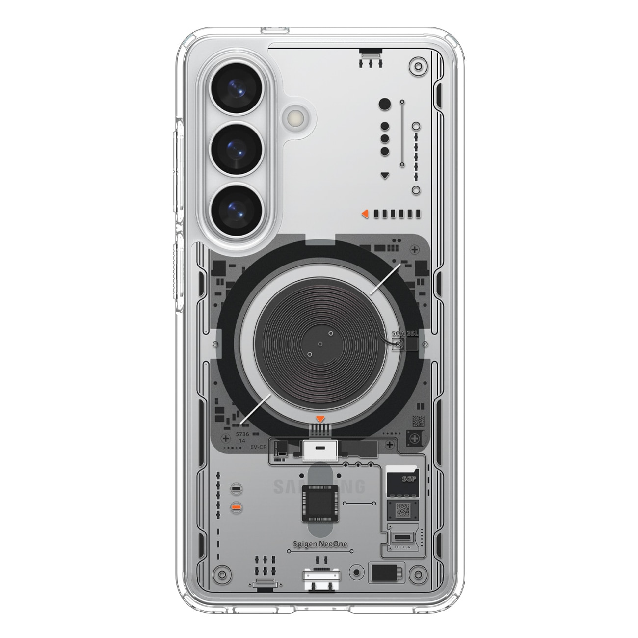 Spigen Ultra Hybrid Mag MagSafe-etui til Samsung Galaxy S26 Neo One - Transparent