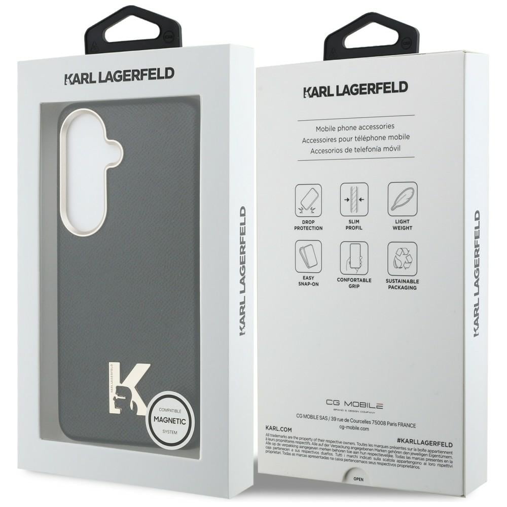 Karl Lagerfeld K Metal Logo MagSafe-etui til Samsung Galaxy S26 - Sort