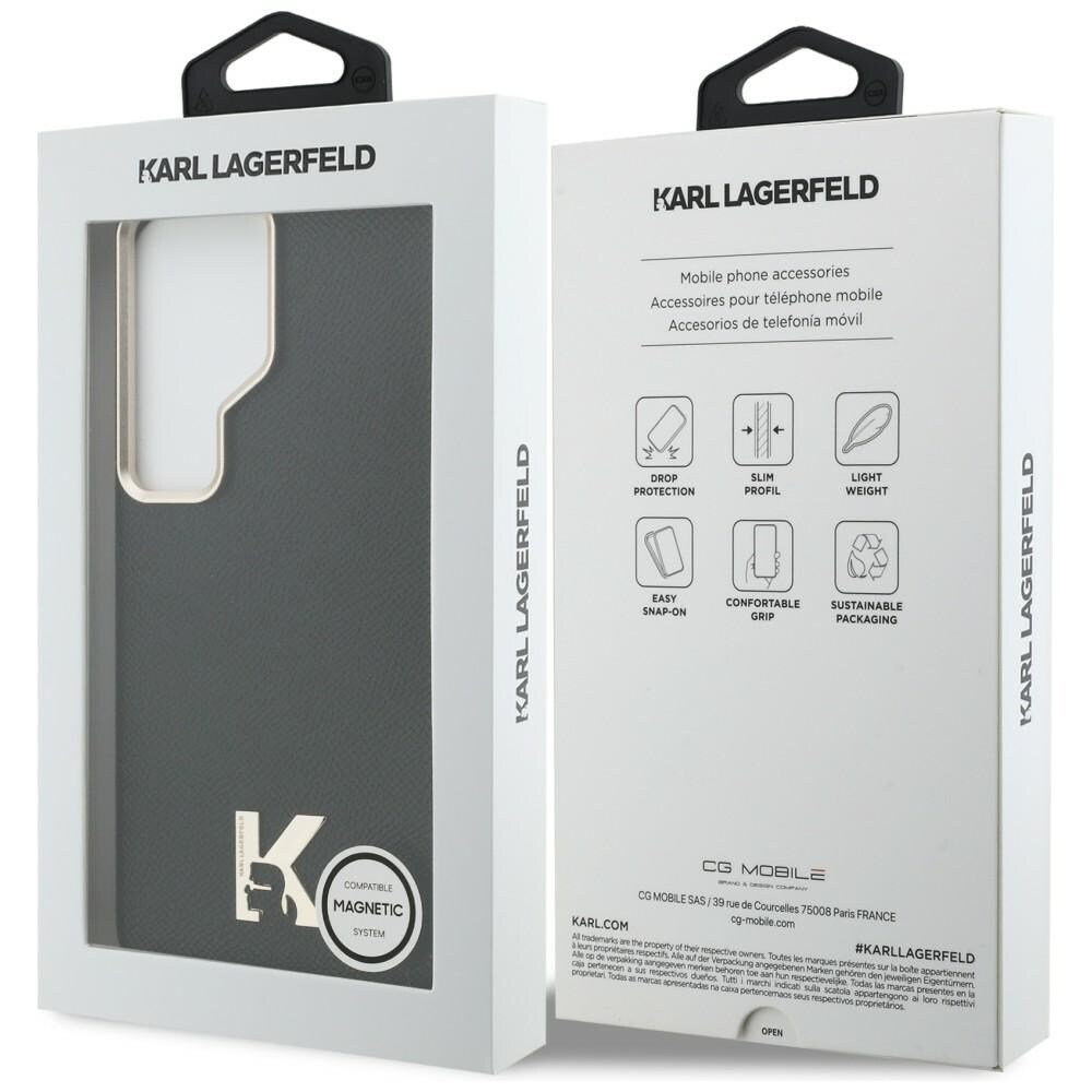 Karl Lagerfeld K Metal Logo MagSafe-etui til Samsung Galaxy S26 Ultra - Sort