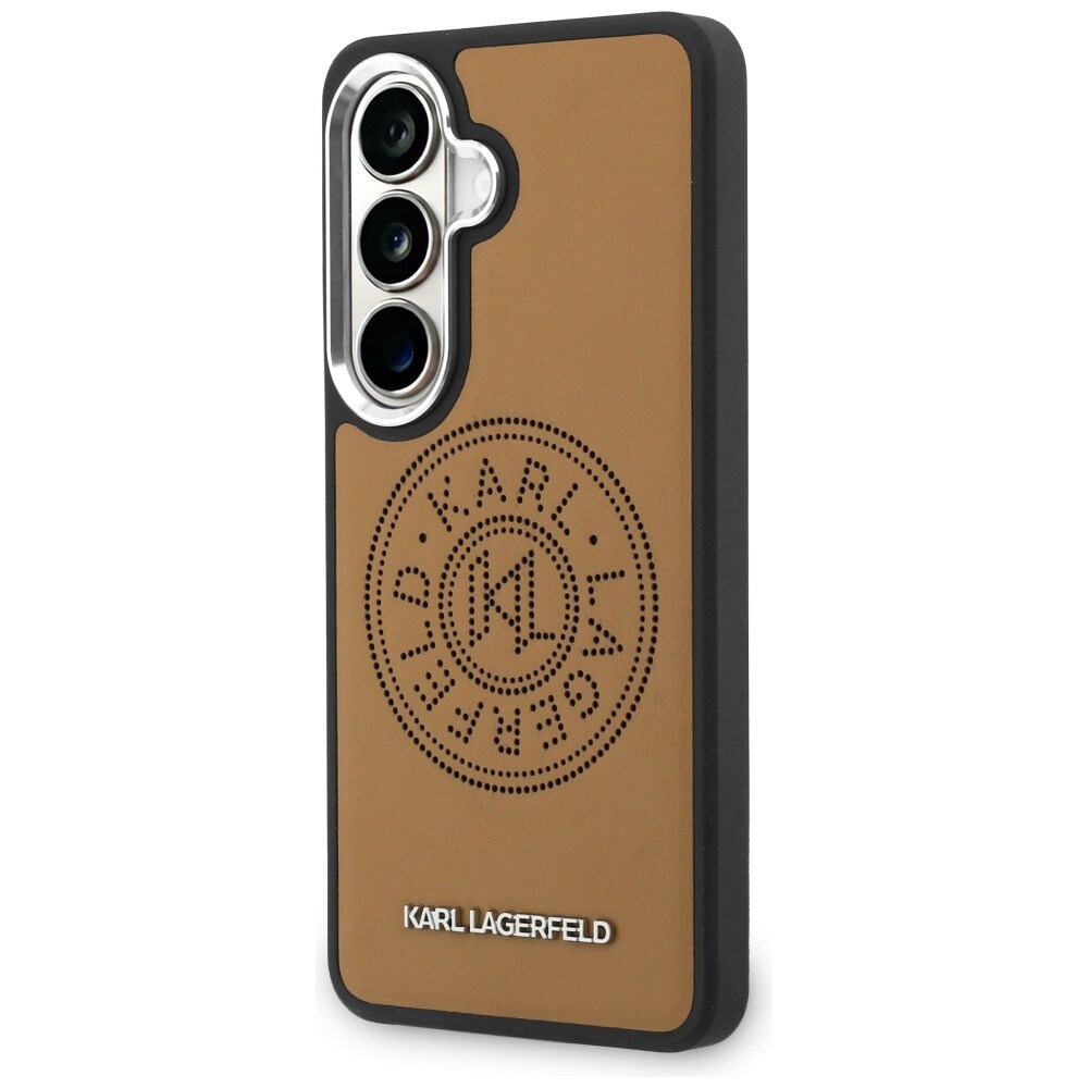 Karl Lagerfeld Perforeret KL MagSafe-etui til Samsung Galaxy S26 - Brun