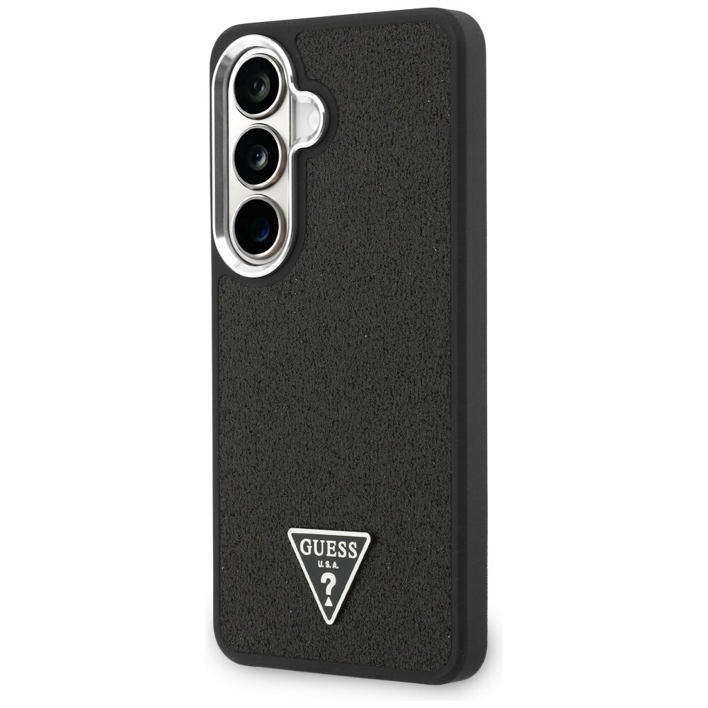 Guess Fast Glitter Triangle MagSafe-etui til Samsung Galaxy S26+ - sort