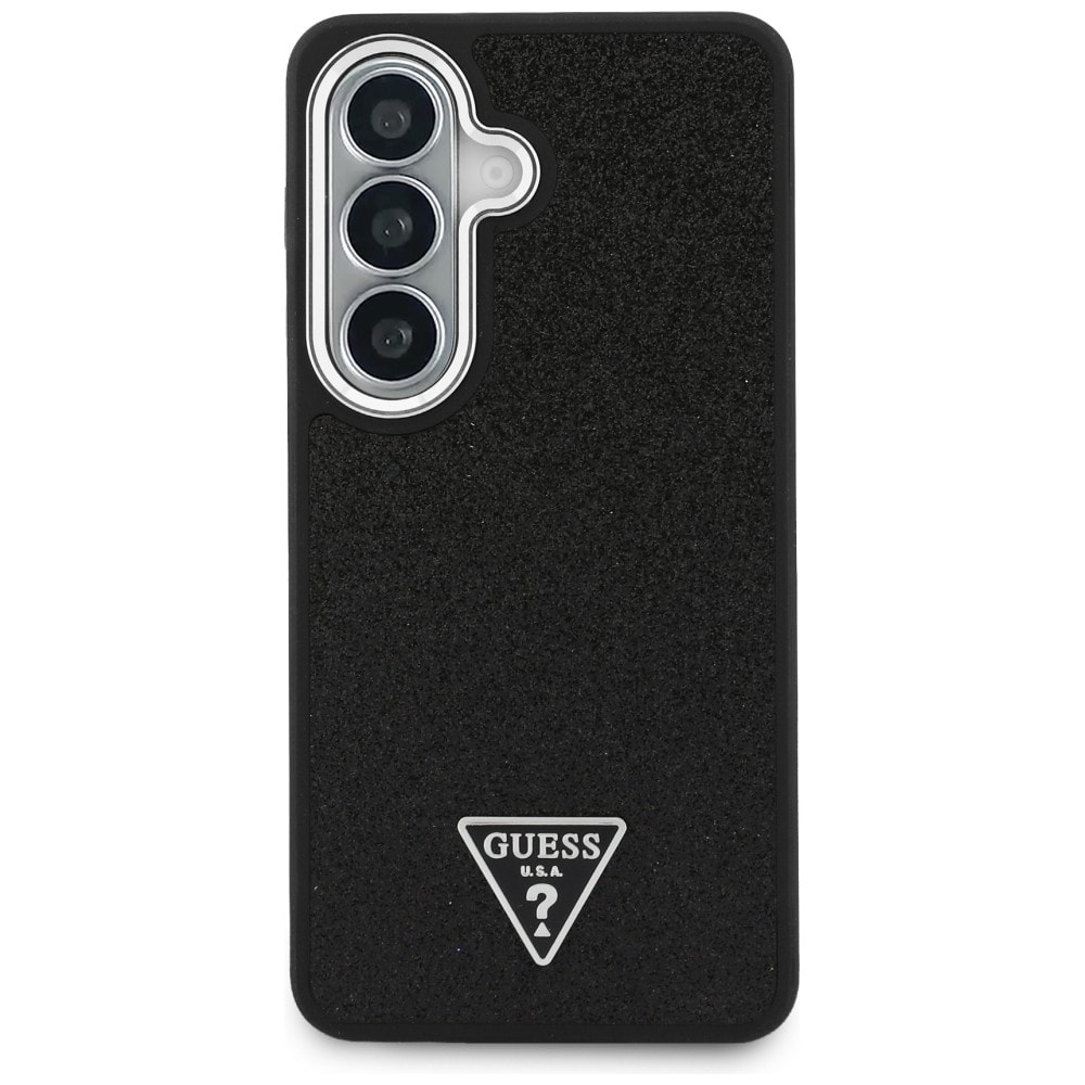 Guess Fast Glitter Triangle MagSafe-etui til Samsung Galaxy S26+ - sort