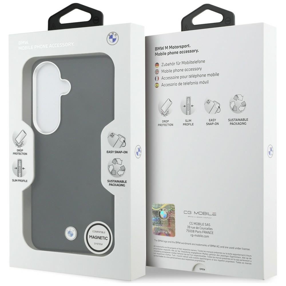 BMW Sign Metal Logo MagSafe-etui til Samsung Galaxy S26+ - Sort