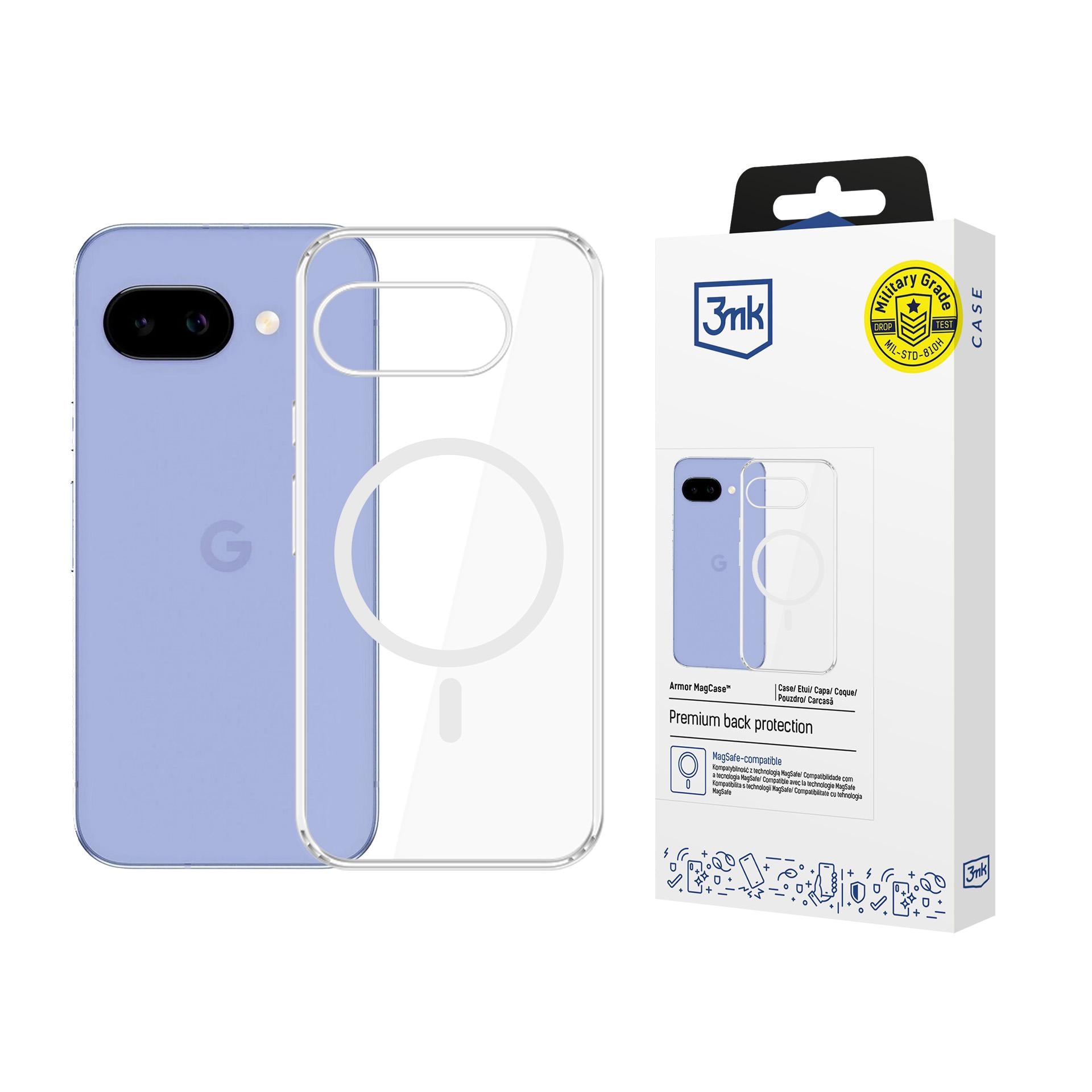 3mk Armor MagCase til Google Pixel 10A - Gennemsigtig