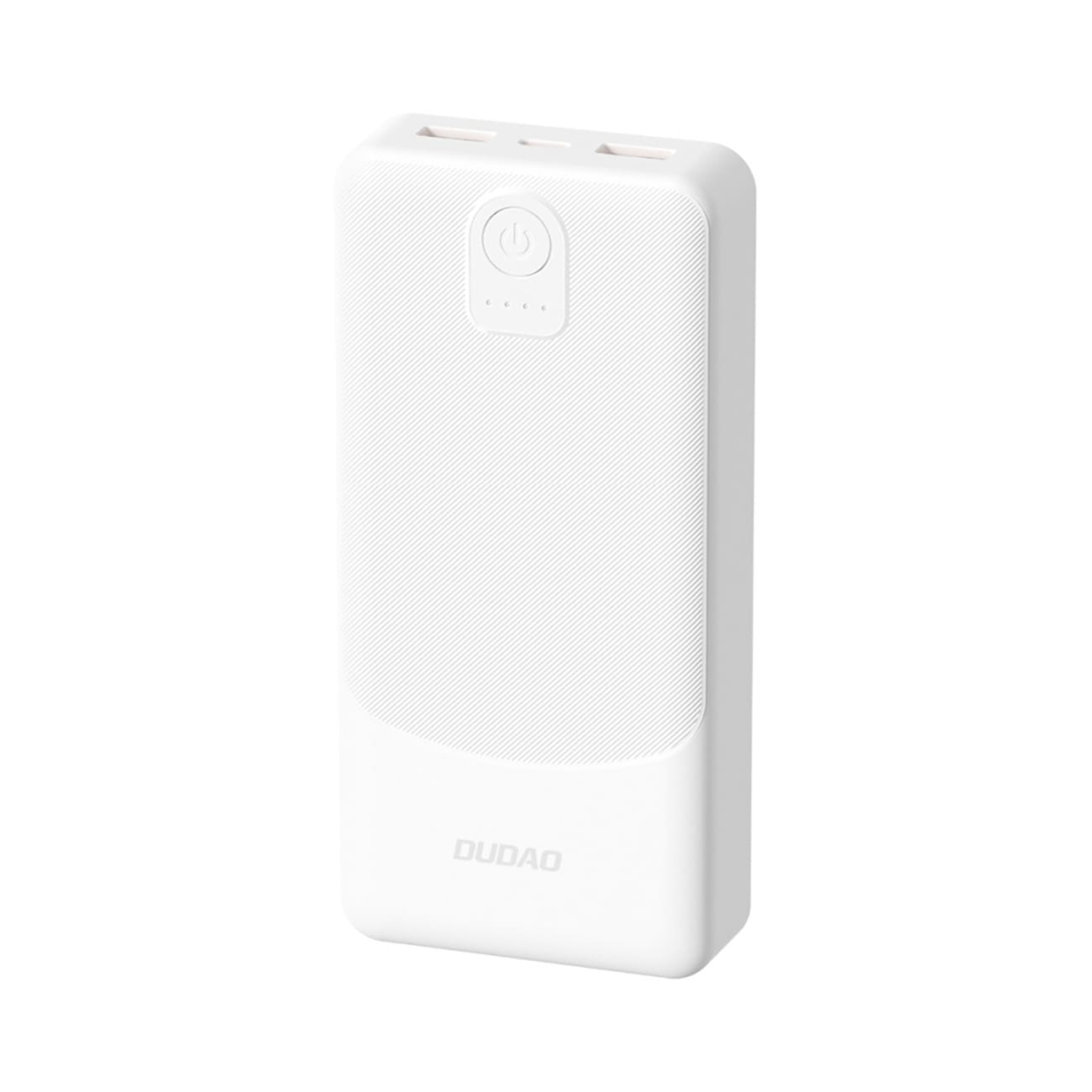 Dudao K10Pro Power Bank 2.4A 20000mAh 2 x USB-A - Hvid