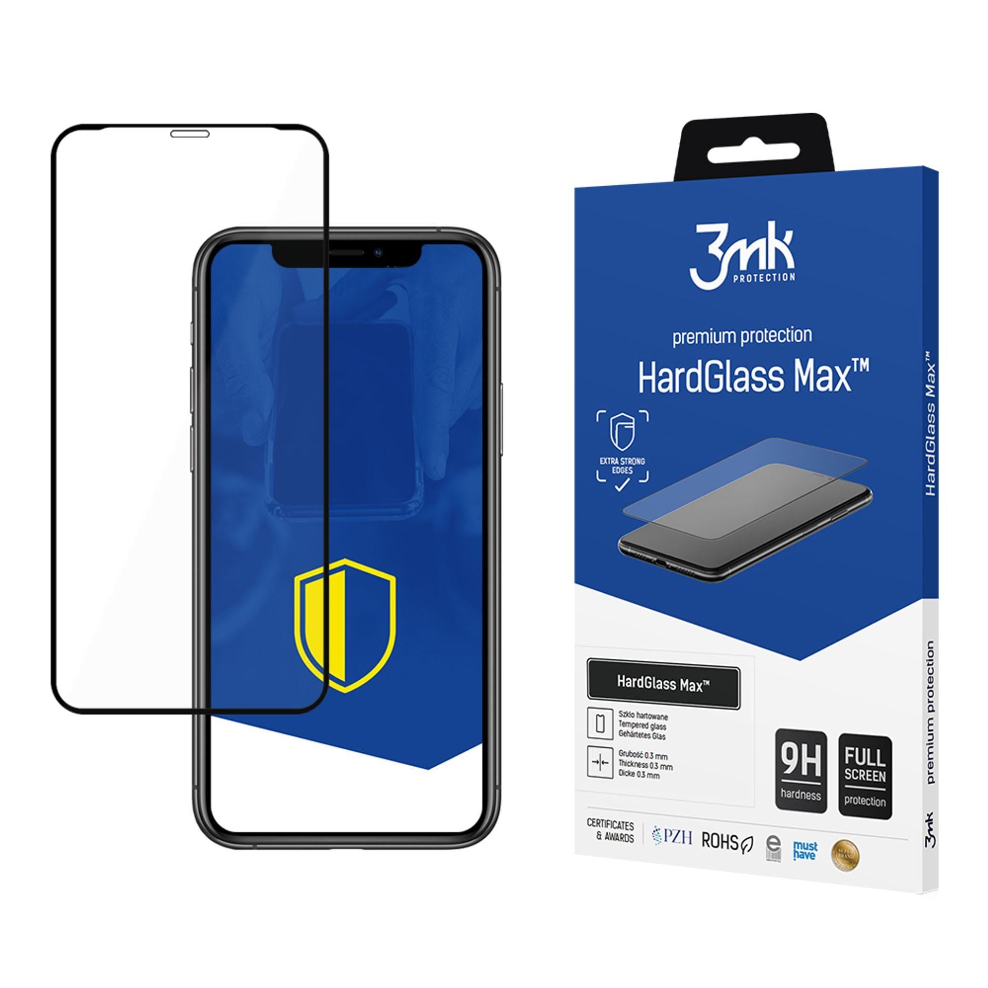 3mk HardGlass Max hærdet glas til iPhone Xr