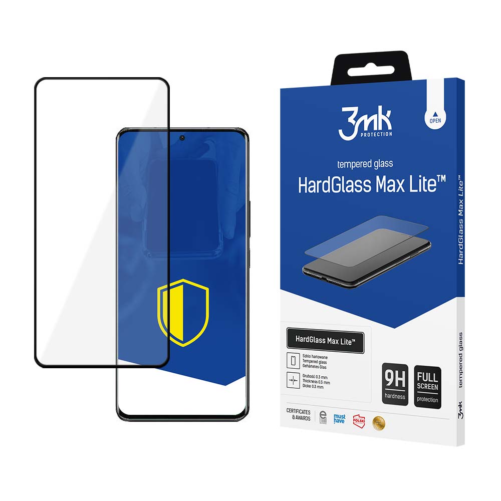 9H 3mk HardGlass Max Lite™ glas til Xiaomi 13