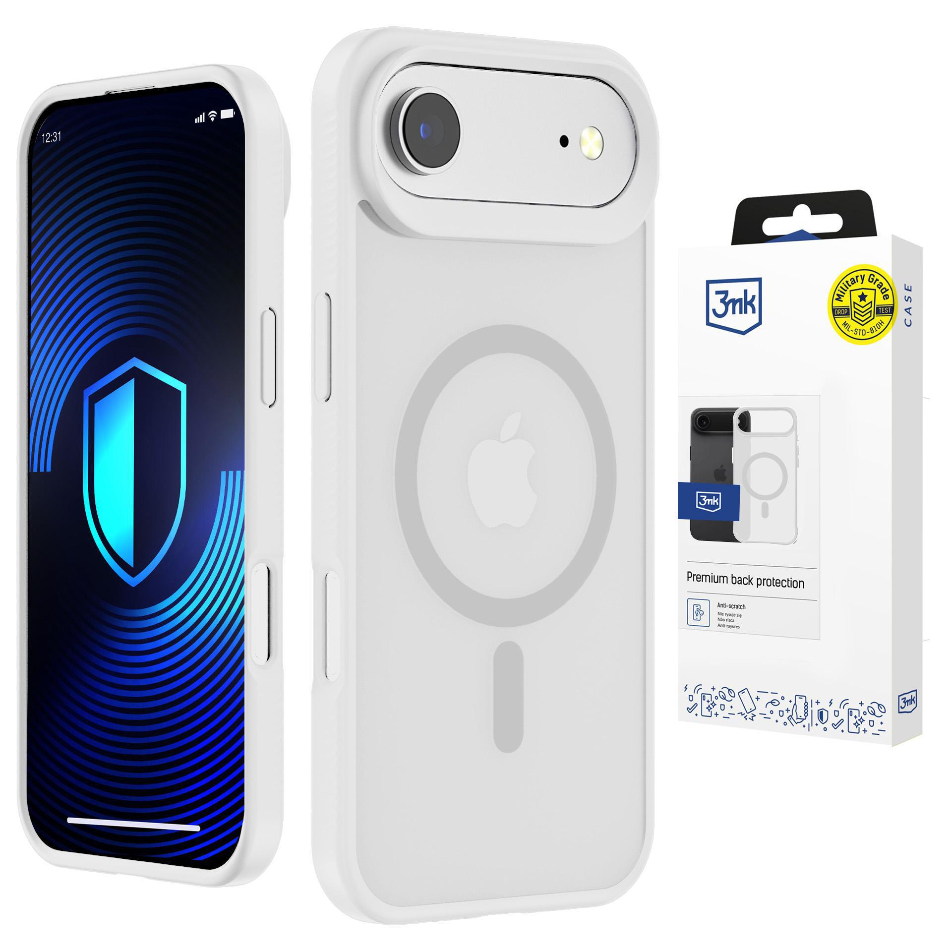 3mk Smoke MagCase til iPhone Air - hvid-translucent