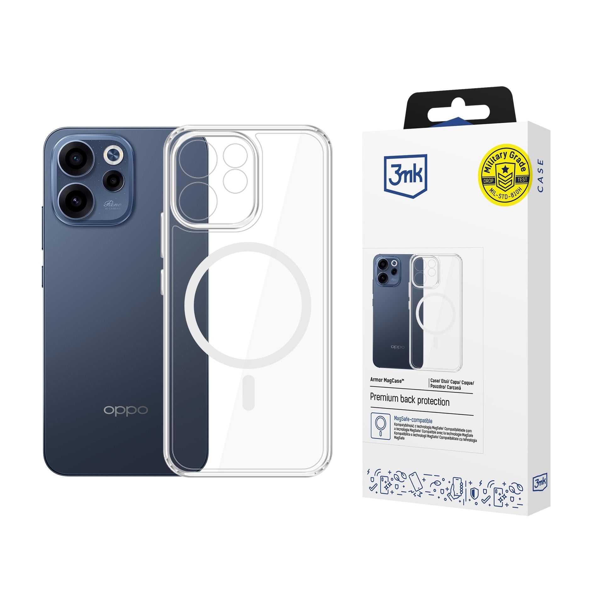 3mk Armor Magcase til Oppo Reno 15 F 5G / Reno 15 FS 5G (CPH2801) - Gennemsigtig