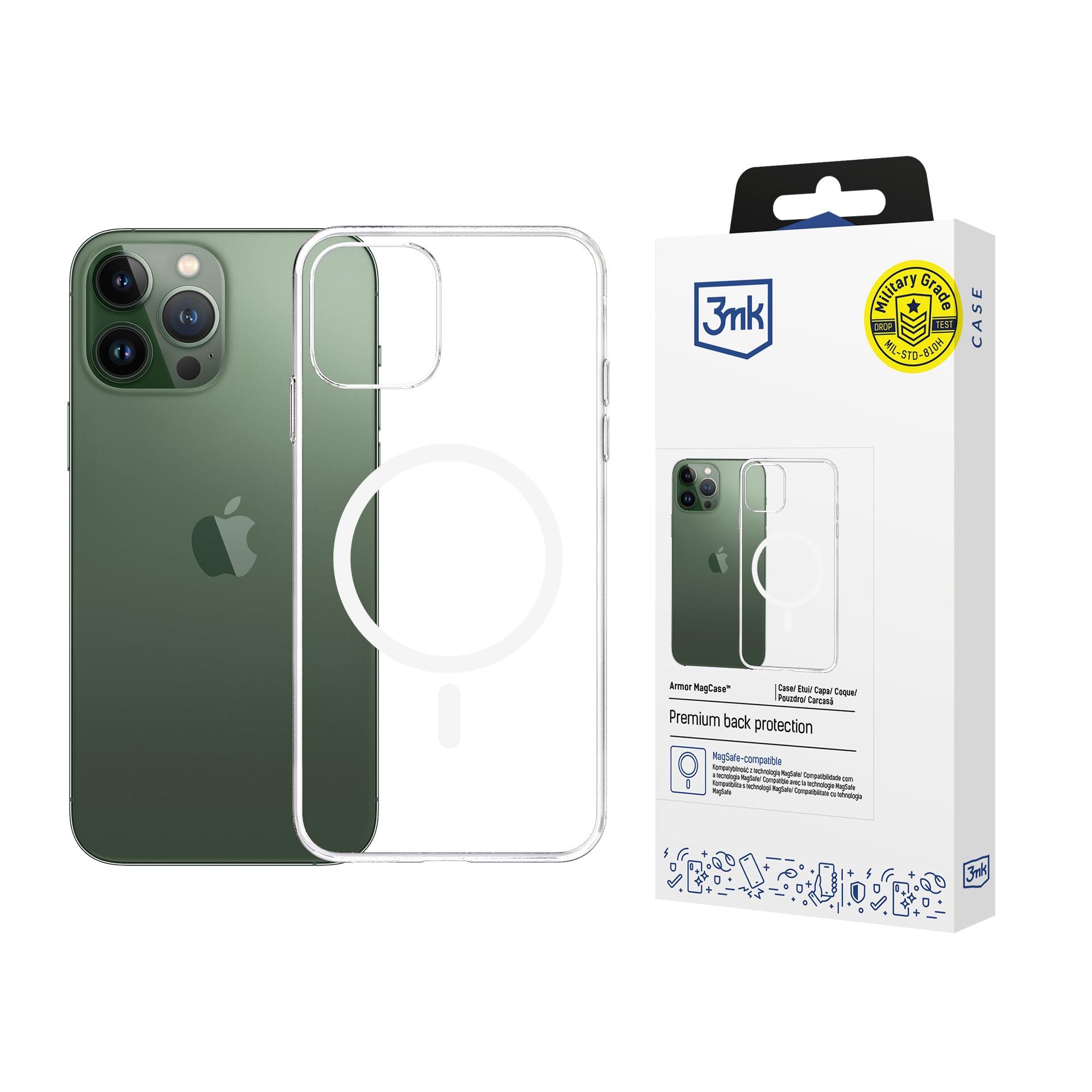 3mk Armor Magcase til iPhone 13 Pro Max - gennemsigtig