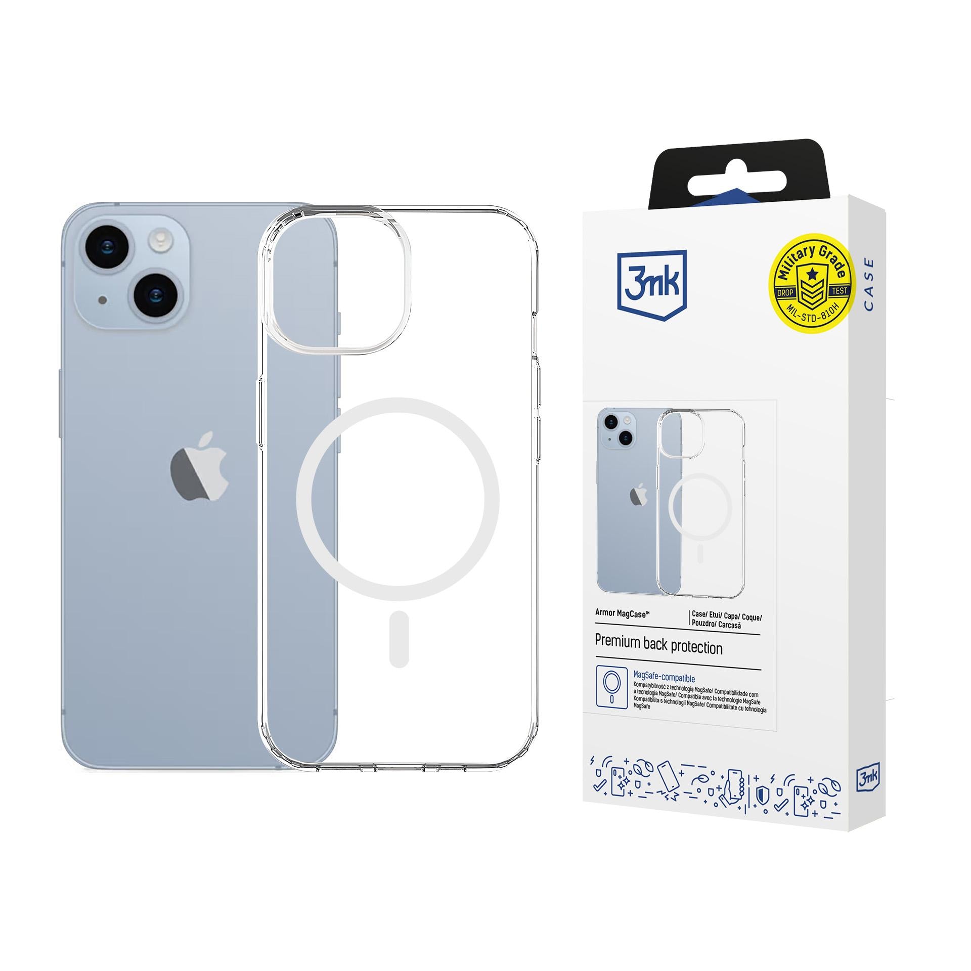 3mk Armor Magcase til iPhone 14 Plus - Gennemsigtig