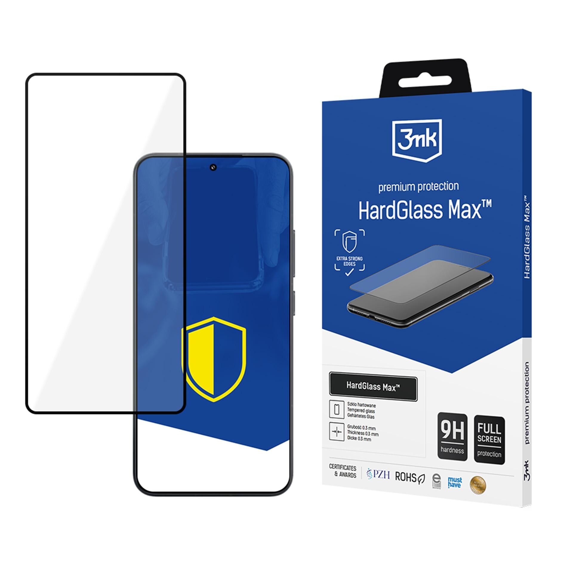 Forstærket hærdet glas til fuld skærm 3mk HardGlass Max Black til Xiaomi 15