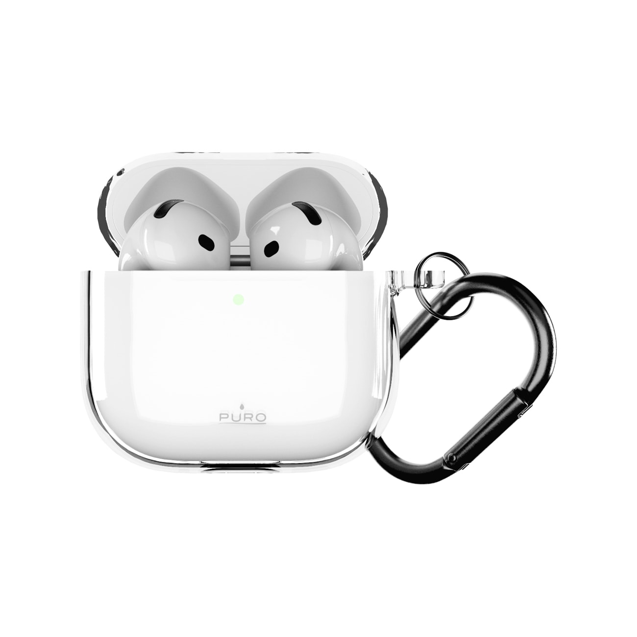 Puro 0.3 Nude-etui til AirPods 4 - Transparent