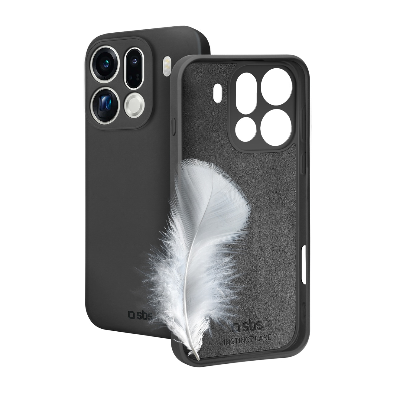 SBS Instinct-etui til Oppo Find X9 Pro - Sort