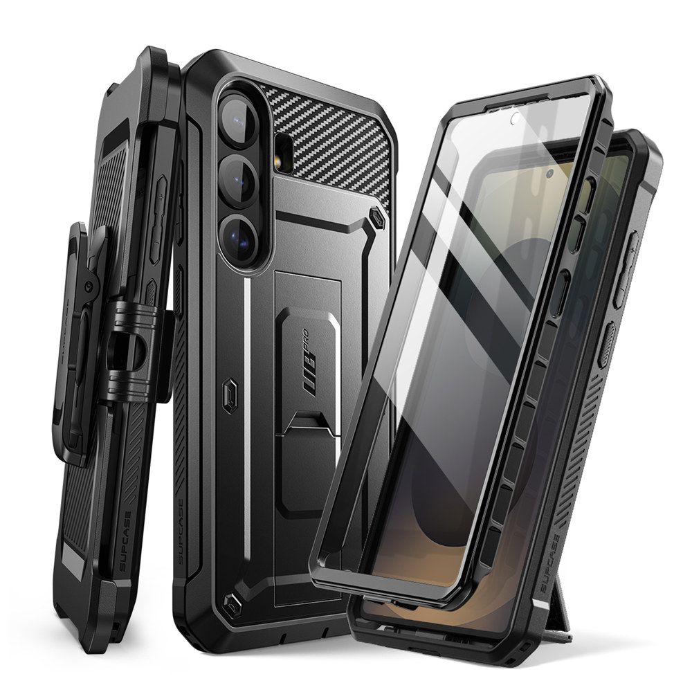 Supcase Unicorn Beetle Pro-etui til Samsung Galaxy S25 FE - Sort
