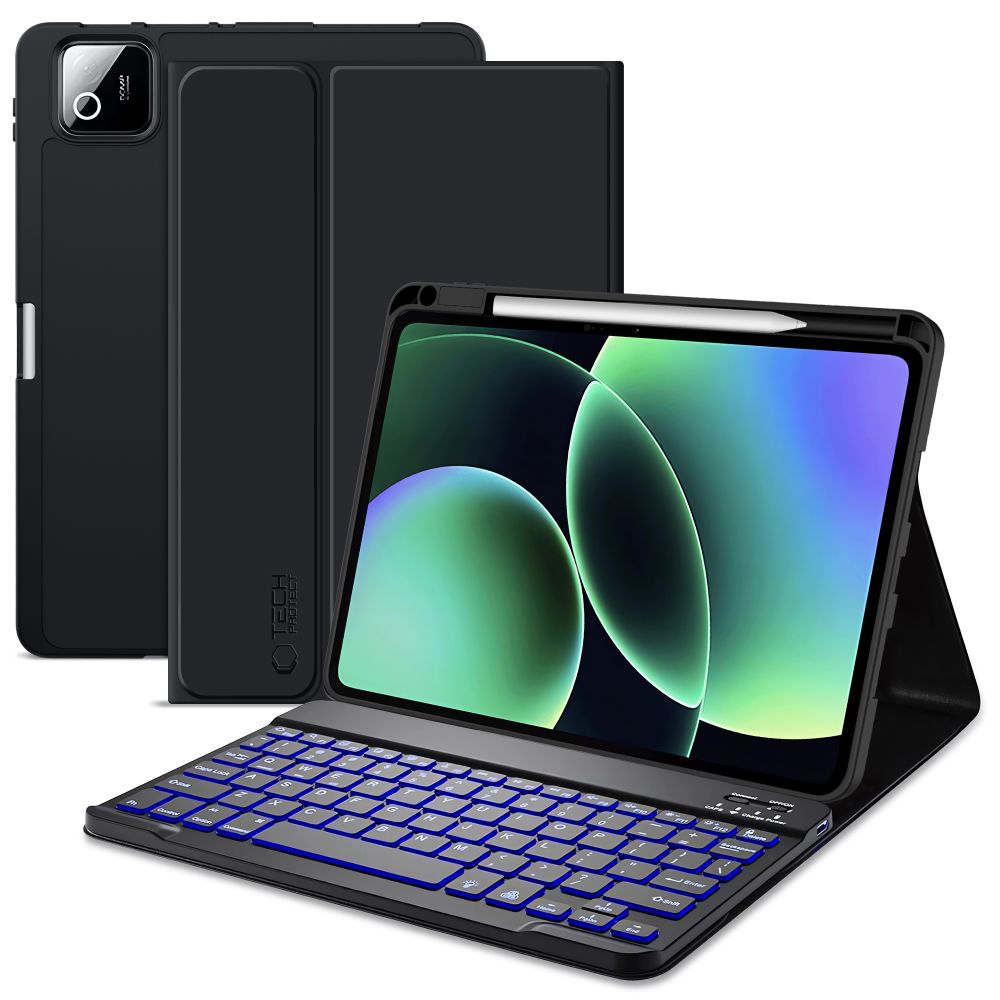 Tech-Protect SC Pen + Keyboard Case til Xiaomi Pad 11.2" 7 / 7 Pro / 8 / 8 Pro - Sort