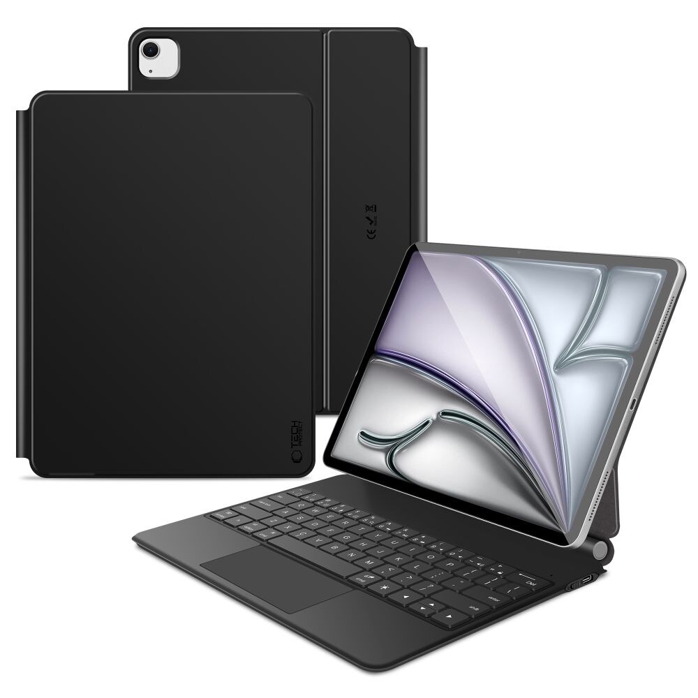 Tech-Protect Smartcase Magnetic m. tastatur til iPad Pro 12,9"/13" (2020-2026) - Sort