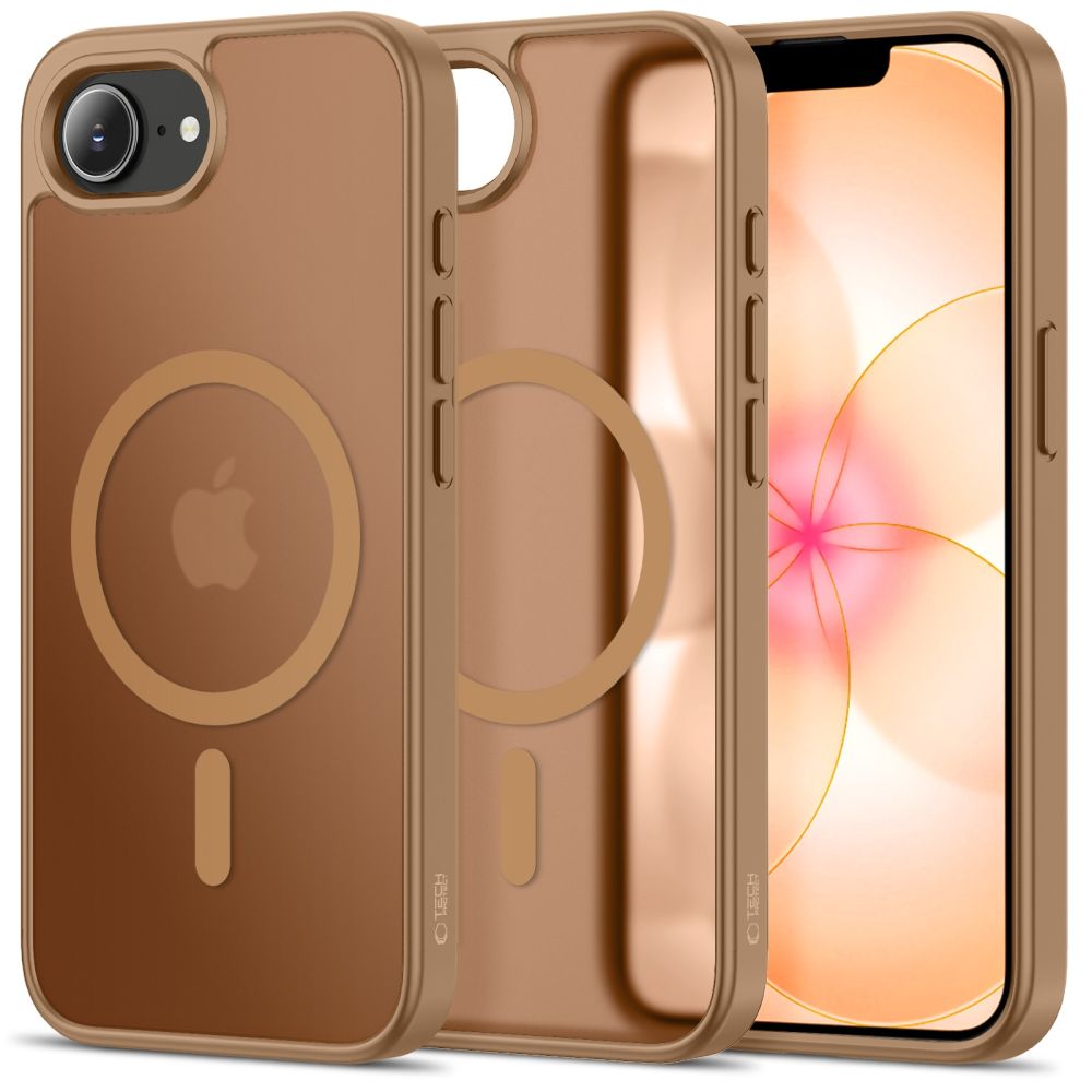 Tech-Protect BasicMag MagSafe-etui til iPhone 16e / 17e - Brun