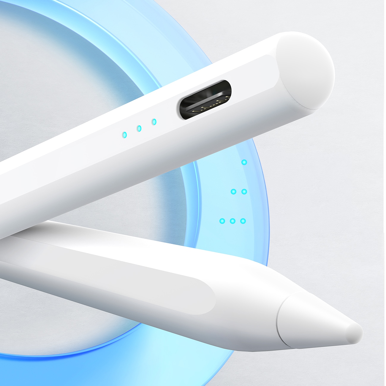 Joyroom JR-X9S Pro Active Stylus med 2 udskiftelige spidser - hvid