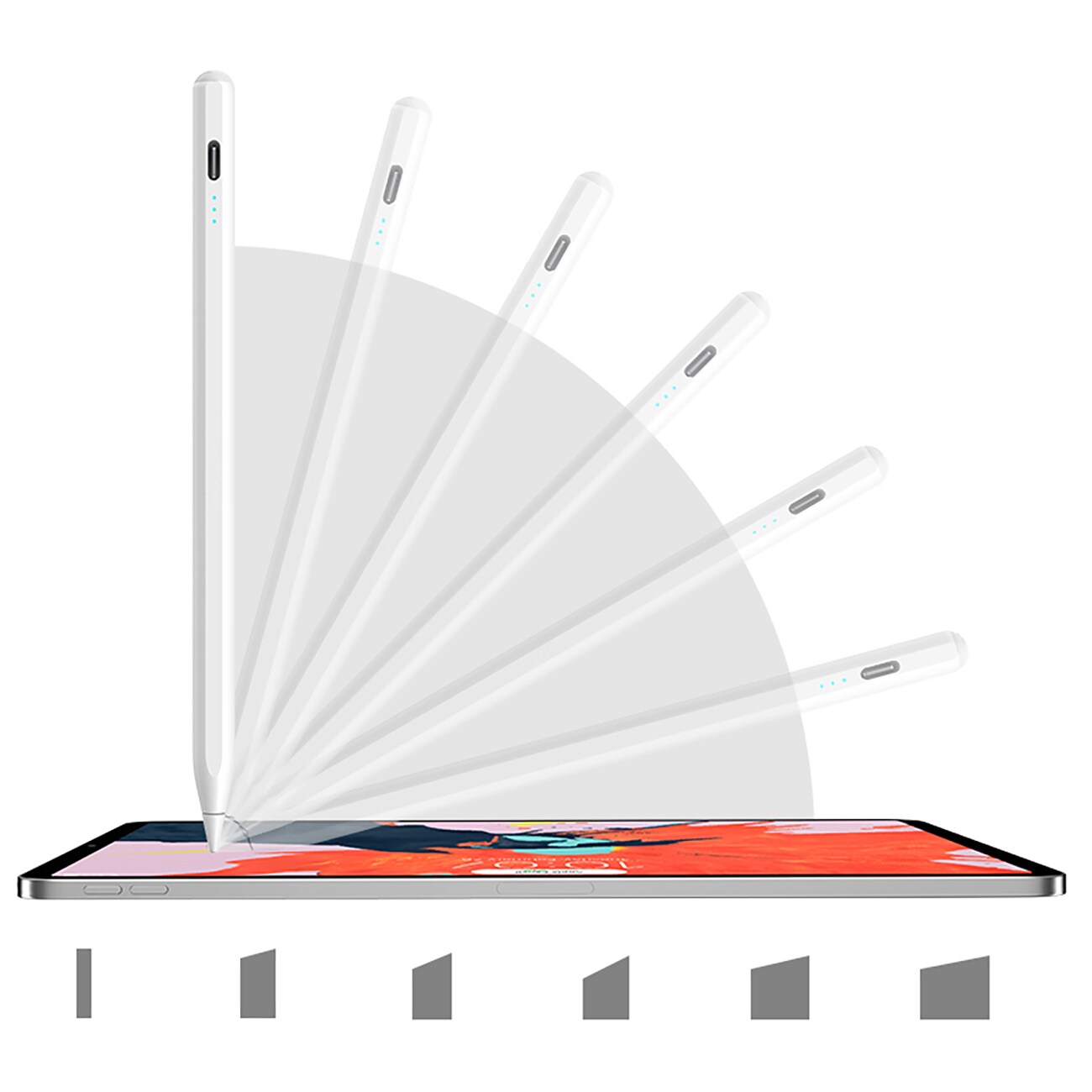 Joyroom JR-X9S Pro Active Stylus med 2 udskiftelige spidser - hvid
